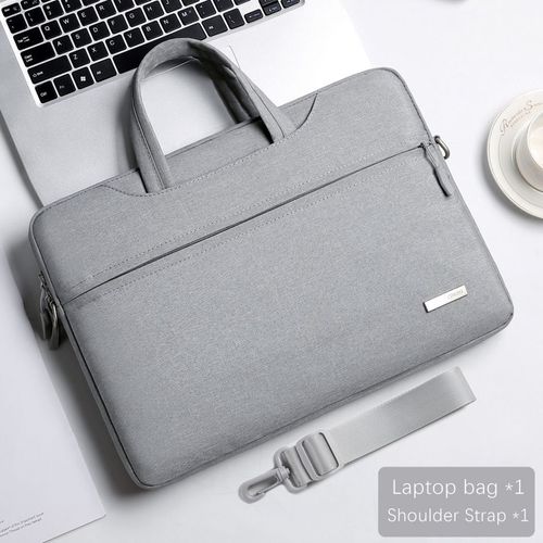 Pochette en bandoulière pour ordinateur portable,porte-documents,compatibilité MacBook Air Pro M1 - Light Gray C-11inch 12inch