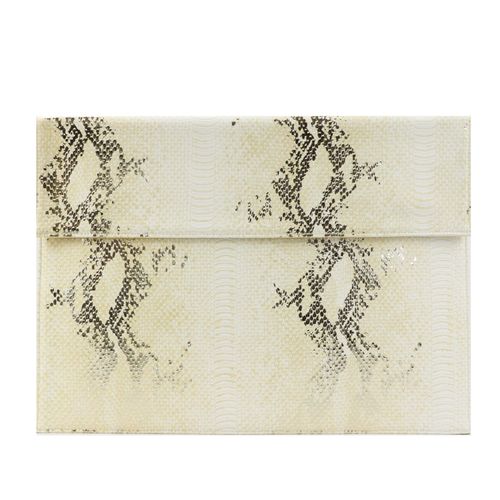Juste en cuir PU à rabat e pour ordinateur portable,sac en pour Macbook 13 ",15,Air Pro Retina,sac unisexe- python white-15