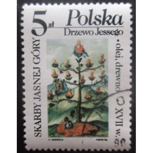 Pologne N°2848 Peinture Sur Bois Oblitéré