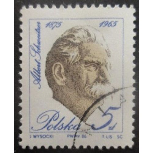 Pologne N°2860 Docteur Albert Schweitzer Oblitéré