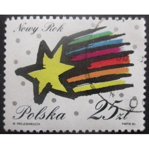 Pologne N°2878 Nouvel An Oblitéré