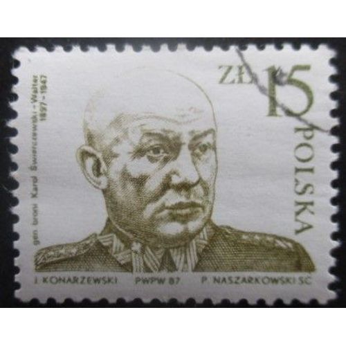 Pologne N°2898 Général Swierczewski Oblitéré