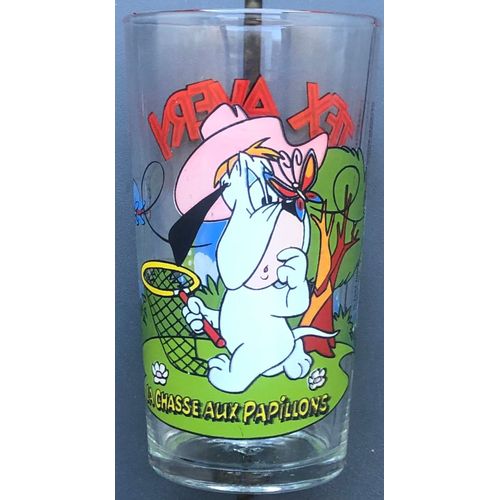 Verre A Moutarde Droopy La Chasse Aux Papillons, Tex Avery, Dessin Animé