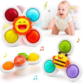 SOOSI Montessori enfant Spin Top jouets de bain pour garçon et