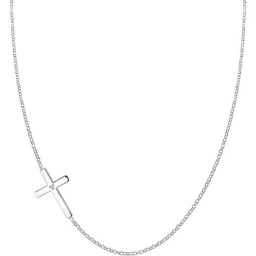 Collier Pendentif Dames Classique Croix Or 925 Dames - 4