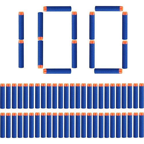 Stillcool 100 Pièces 7.2cm Recharge Fléchettes Recharge Bullets Mousse Flèches Accessoires Pour Nerf N-Strike Elite Series (Tête Ronde)