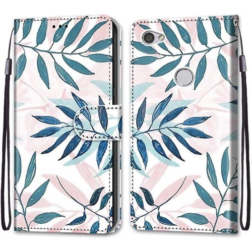Coque Pour Xiaomi Redmi Note 5a, Etui En Cuir Pu Portefeuille Housse Coque Avec 360 Degres Silicone Antichoc Protection Cover Cuir Pochette Magnetique Und Flip Bequille (Conifere)