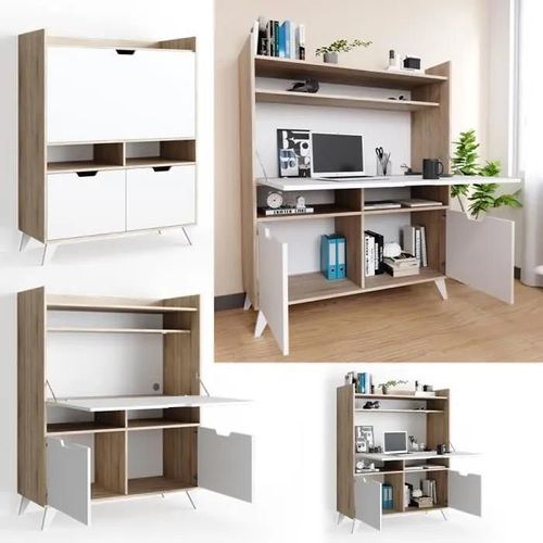 Secrétaire Berdi - Vicco - Beige - Rectangulaire - Contemporain - Design