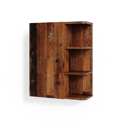Vicco Armoire Murale De Salle De Bain Fynn, Chêne Rustique, 47.2 X 59.2 Cm