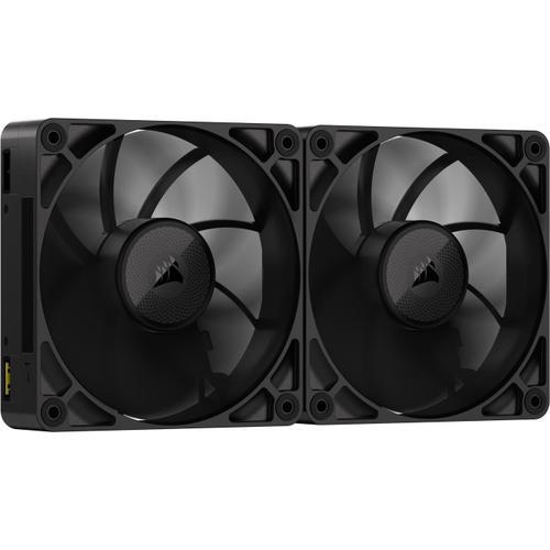 CORSAIR Modèle du produit : Lot de 2 Ventilateurs de boitier iCue Link RX Max - 14cm (Noir)