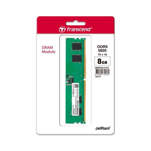TRANSCEND 8GB JM DDR5 5600 U-DIMM 1Rx16 1Gx16