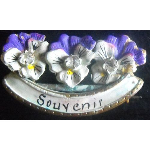 Petites Broche Souvenir Avec 3 Pensées