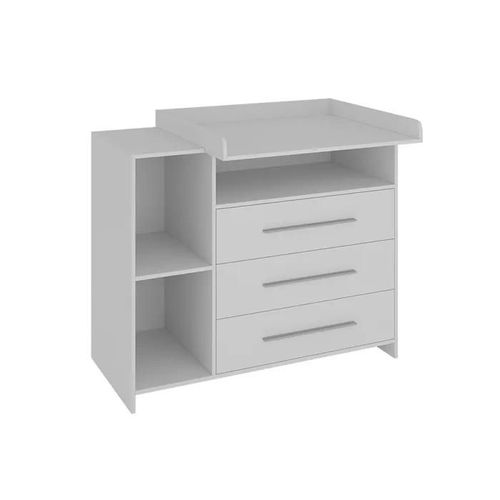 Oskar Store Commode À Langer Paula, Blanc, 110 X 93.5 Cm Avec Plan À Langer