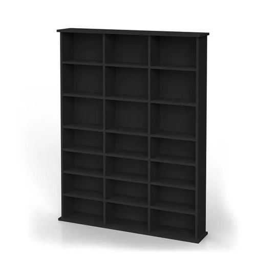 Vicco Étagère CD Jukebox, Noir, 105 x 136 cm