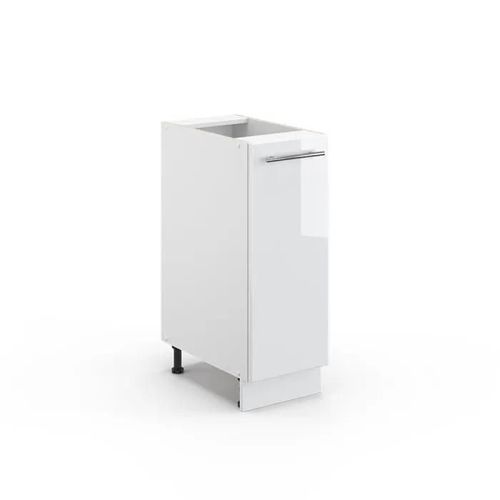 Vicco Meuble De Cuisine Armoire À Pharmacie Fame-Line, Blanc Haute Brillance, 30 Cm Sans Plan De Travail