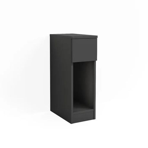 Table De Chevet Enton, 20 X 59.5 Cm, Noir, Vicco