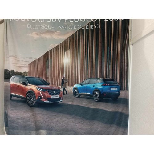 Peugeot Banderole Publicitaire 24h00 Mans - Garage Circuit Voiture