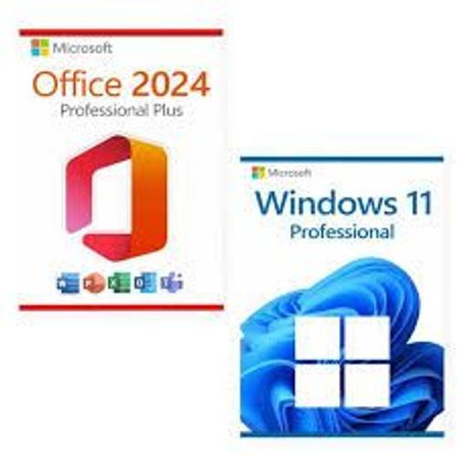 Pack Windows 11 Pro + Office 2024 Pro Licence À Vie Retail 1 Pc -