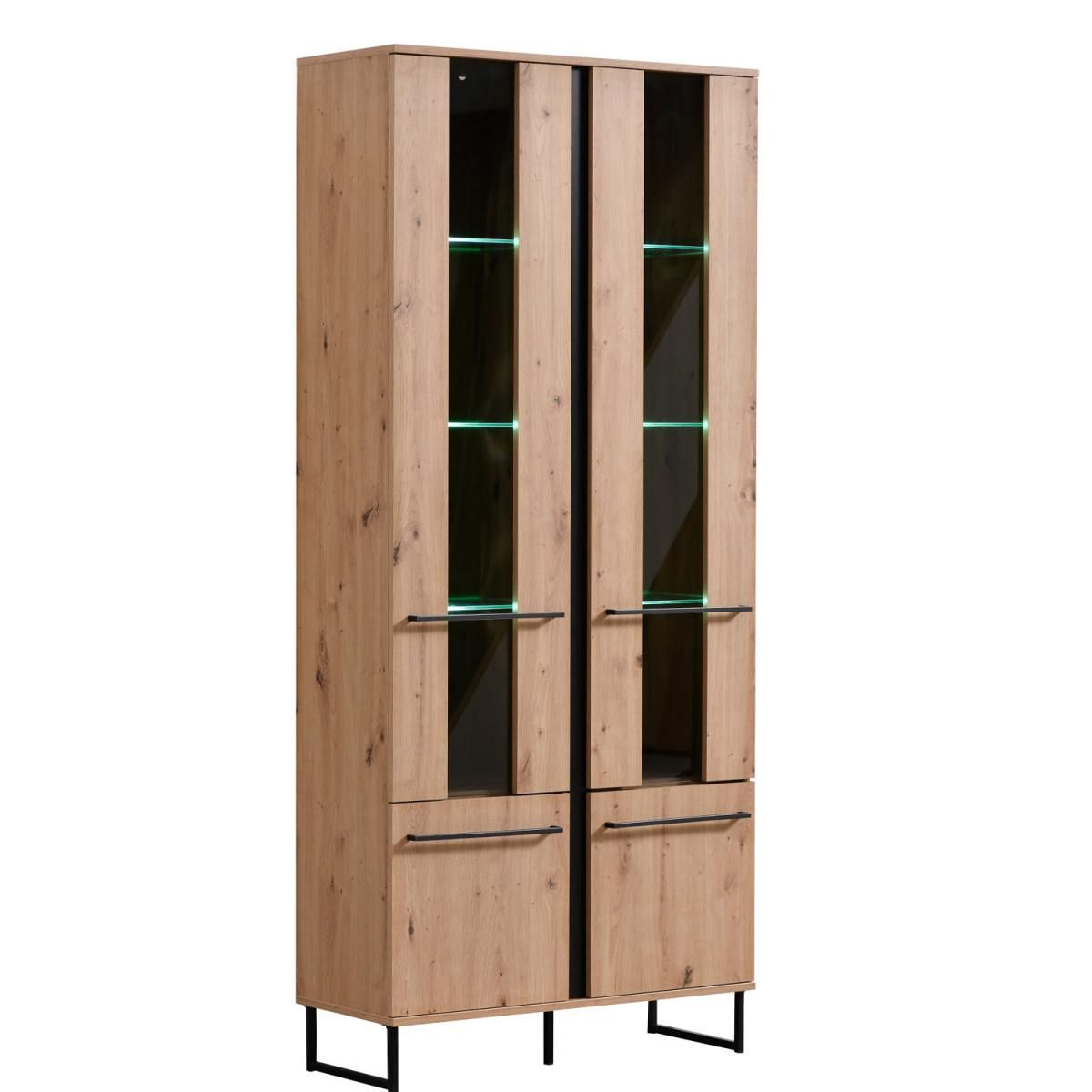 Armoire Avec Compartiments Bois Naturel