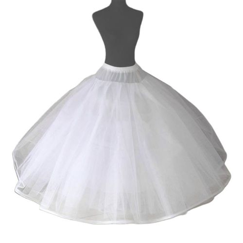 Robe De Bal En Tulle Pour Femmes,Jupon Sans Anneaux,Demi-Jupe Bouffante,Crinoline,8 Couches