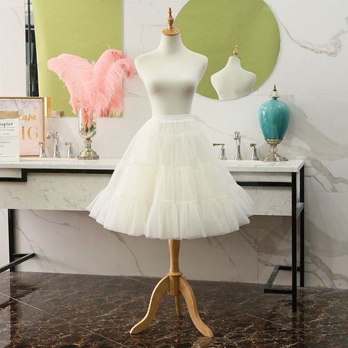 Jupes Courtes Bouffantes En Organza Pour Femme,Jupon Pour Robe De Mariée,Tutu Rockabilly,Pour Halloween