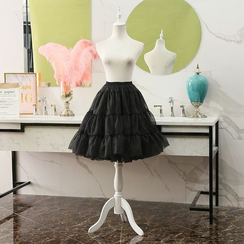 Jupes Courtes Bouffantes En Organza Pour Femme,Jupon Pour Robe De Mariée,Tutu Rockabilly,Pour Halloween