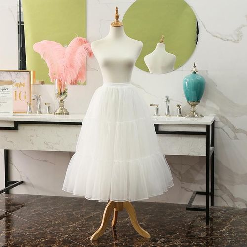 Jupon De Mariage Long Bouffant En Tulle 80cm,Jupon De Mariage Blanc Noir,Taille Élastique,Sous-Jupe Pour Robe De Wdding,Cosplay Lolita