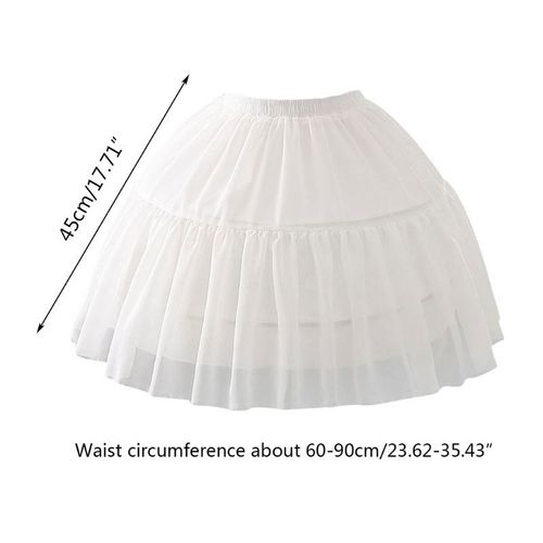 Jupon Court À Volants Pour Femmes Et Filles,Jupon Avec Ou Sans Cerceau,Jupe Tutu À Bulles Moelleuses,Demi-Jupe Bouffante,Crinoline De Rh,Document Solide