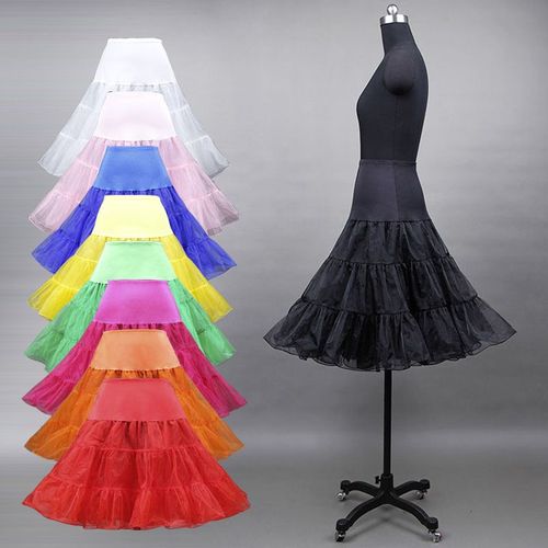 Jupon Court En Dentelle Multicolore Pour Femmes,Jupe Luxuriante En Tulle,Accessoires De Robe De Mariée,Jupes Tutu À La Mode,Sous Le Volume