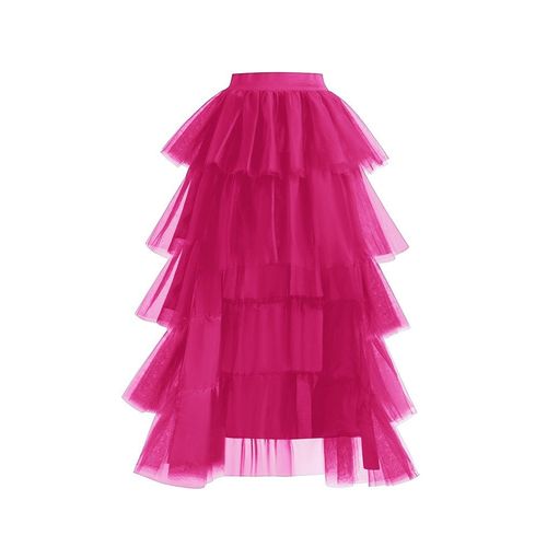 Jupe Tutu En Tulle Haut Et Bas Pour Femme,Jupon Long À Plusieurs Couches,Accessoires Pour Patients De Mariage,Ixde Bal,Mode 2023