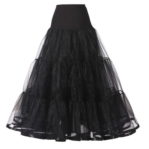 Wowbridal-Jupon De 95cm De Long À Volants,Crinoline,Vintage,Pour Patients De Mariage,Sous-Jupe,Tutu Rockabilly