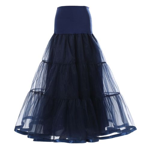 Wowbridal-Jupon De 95cm De Long À Volants,Crinoline,Vintage,Pour Patients De Mariage,Sous-Jupe,Tutu Rockabilly