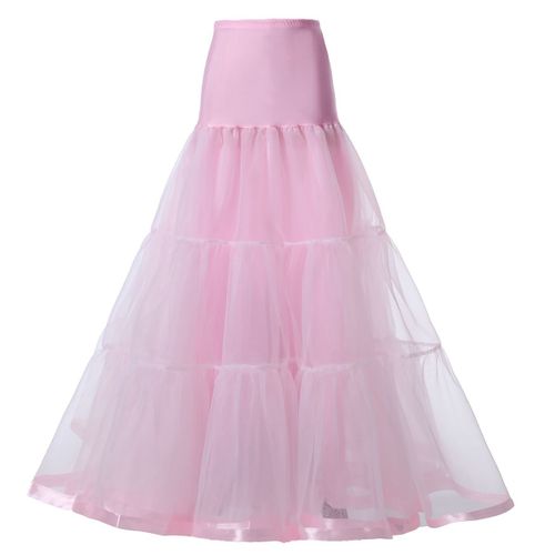 Wowbridal-Jupon De 95cm De Long À Volants,Crinoline,Vintage,Pour Patients De Mariage,Sous-Jupe,Tutu Rockabilly