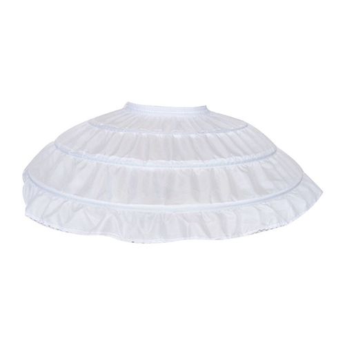 Jupon Blanc Pour Enfants Filles,3 Cerceaux En Acier,Robe Mariée,Sous-Jupe Élastique 634d