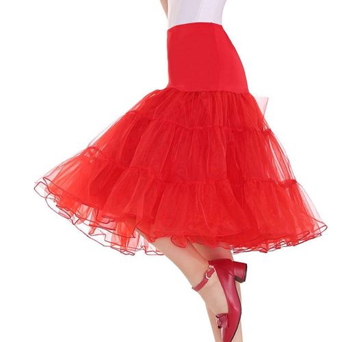 Misshow-Jupe Tutu Vintage Pour Femme,Jupon Cosplay Des Années 50,Robe Rockabilly,Sous-Jupe Courte,Crinoline