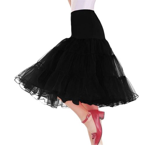 Misshow-Jupe Tutu Vintage Pour Femme,Jupon Cosplay Des Années 50,Robe Rockabilly,Sous-Jupe Courte,Crinoline