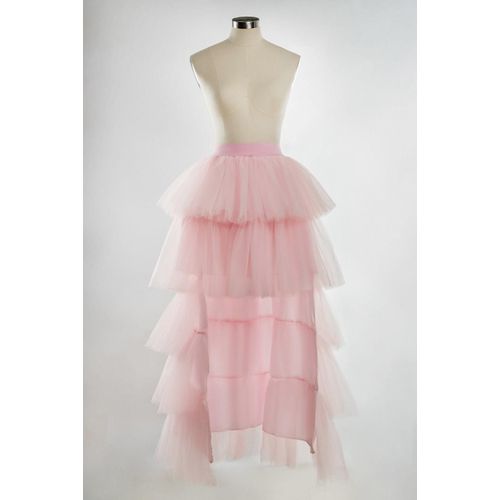 Misshow-Robe Longue Plissée En Maille Haute Et Basse Pour Femme,Costume De Ix,Bal,Tutu Punk,Gothique,Hi-Lo,Jupe À Volants Superposés