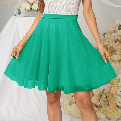 Jupe Courte Bouffante En Tulle Doux,Ligne A,Mini Tutu Élastique,Sous-Jupe,Jupon Pour Fête,Danse,Costume De Ballet