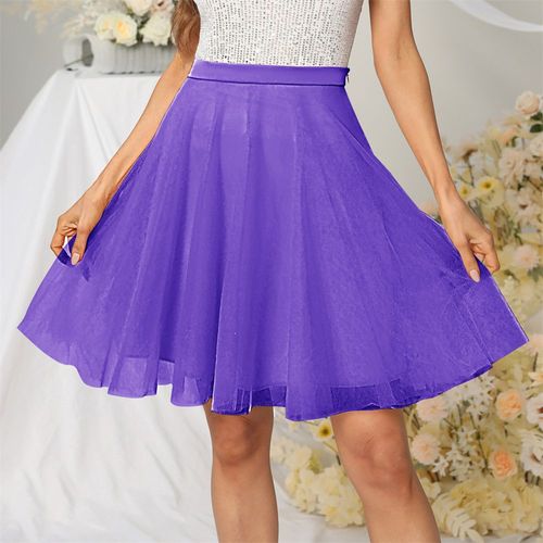 Jupe Courte Bouffante En Tulle Doux,Ligne A,Mini Tutu Élastique,Sous-Jupe,Jupon Pour Fête,Danse,Costume De Ballet