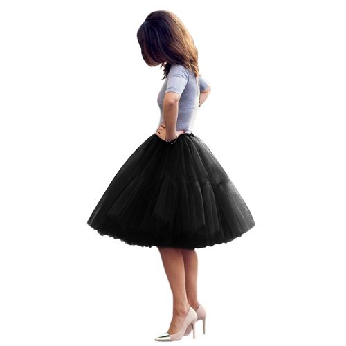 Jupon Moelleux En Tulle Multicouche Pour Femmes,Jupe Tutu Po,Sous-Jupe,Robe De Rhprincesse,Ballet,Danse,Fête