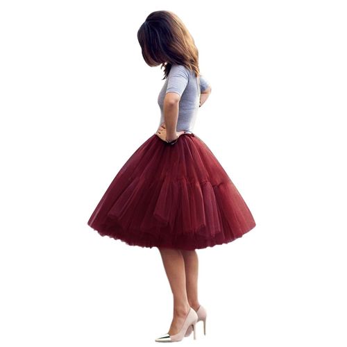 Jupon Moelleux En Tulle Multicouche Pour Femmes,Jupe Tutu Po,Sous-Jupe,Robe De Rhprincesse,Ballet,Danse,Fête