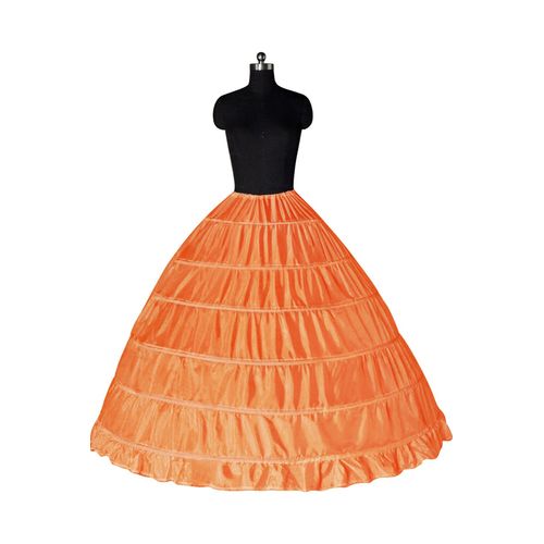 Grand Jupon Blanc À 6 Cerceaux Pour Femme,Longueur Au Sol,Longs Patients Bouffants,Crinoline,Sous-Jupe Pour Robe De Bal,Robe De Mariée