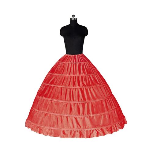 Grand Jupon Blanc À 6 Cerceaux Pour Femme,Longueur Au Sol,Longs Patients Bouffants,Crinoline,Sous-Jupe Pour Robe De Bal,Robe De Mariée
