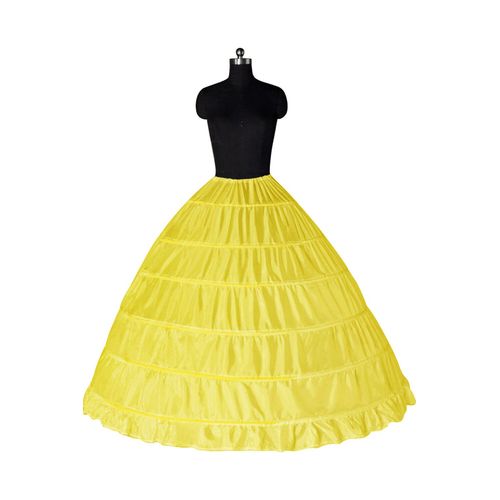 Grand Jupon Blanc À 6 Cerceaux Pour Femme,Longueur Au Sol,Longs Patients Bouffants,Crinoline,Sous-Jupe Pour Robe De Bal,Robe De Mariée