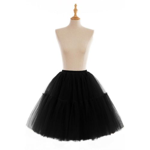 Jupe Tutu Évasée En Tulle À 6 Couches Pour Adulte,Jupon Bouffant,Princesse,Ballet,Lolita,Robe De Soirée Et De Bal
