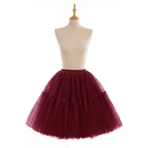 Jupe Tutu Évasée En Tulle À 6 Couches Pour Adulte,Jupon Bouffant,Princesse,Ballet,Lolita,Robe De Soirée Et De Bal