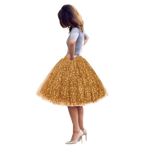 Jupe Tutu Évasée En Tulle À 6 Couches Pour Adulte,Jupon Bouffant,Princesse,Ballet,Lolita,Robe De Soirée Et De Bal
