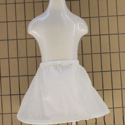 Jupon En Dentelle Blanche Cigogne Pour Enfants,Ligne A,3 Cerceaux,Une Couche,Crinoline Pour Enfants,Robe De Fille De Fleur,Sous-Jupe,Taille Élastique,2023