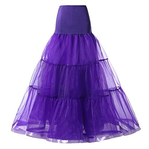 Wowbridal-Jupon De 95cm De Long À Volants,Crinoline,Vintage,Pour Patients De Mariage,Sous-Jupe,Tutu Rockabilly