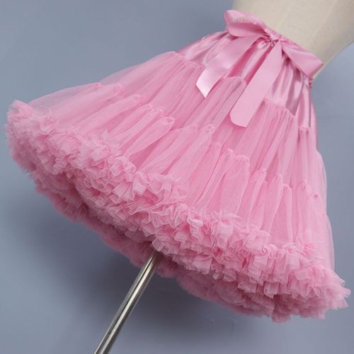 Jupon Lolita Cosplay Pour Femmes,Jupe Tutu Gonflée A-Line,Jupon De Ballet En Couches,Grand N?ud Papillon,Sous-Jupe